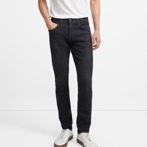 J Brand Men’s Tyler Slim Fit Jeans in Stretch Denim Black Size 34